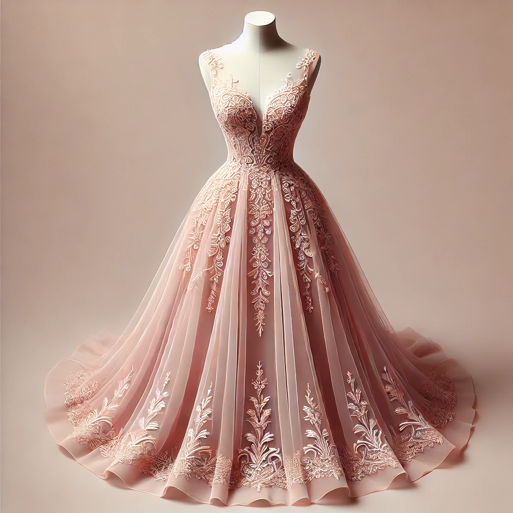 Mine Pink Evening Dress main image 1