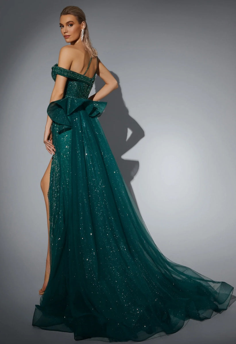 Green Evening Gown - WonderlandByLilian