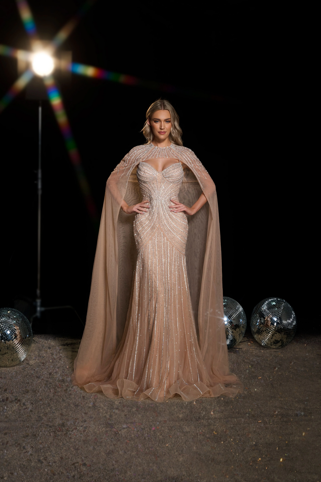 Elegantes Champagner-Gold Pailletten Abendkleid - Glitzerndes One-Shoulder Kleid - Hübsches Paillettenkleid für besondere Anlässe Plus Size
