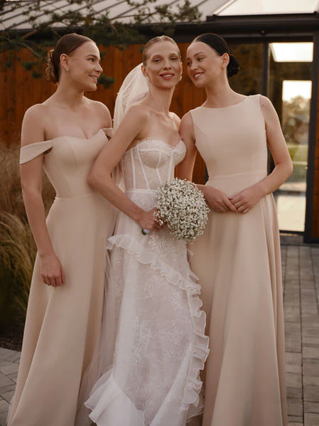 Floral Wedding Gown with Sequin Chantilly Lace – A-Line Wedding Dress with Cascading Ruffles - Strapless Wedding Dress Plus Size - Aurora