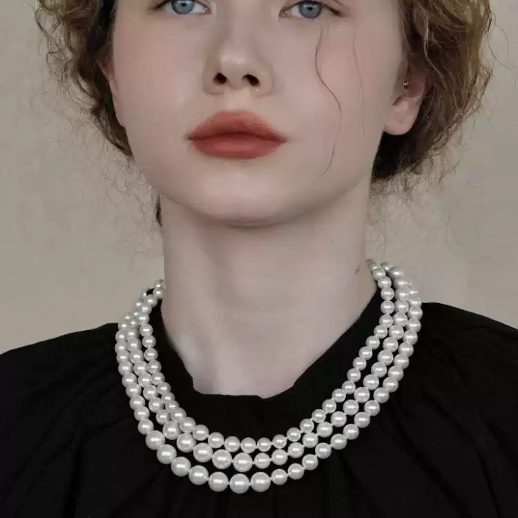 Legacy of Grace – Handmade Triple Strand Pearl Necklace – A Queen’s Life