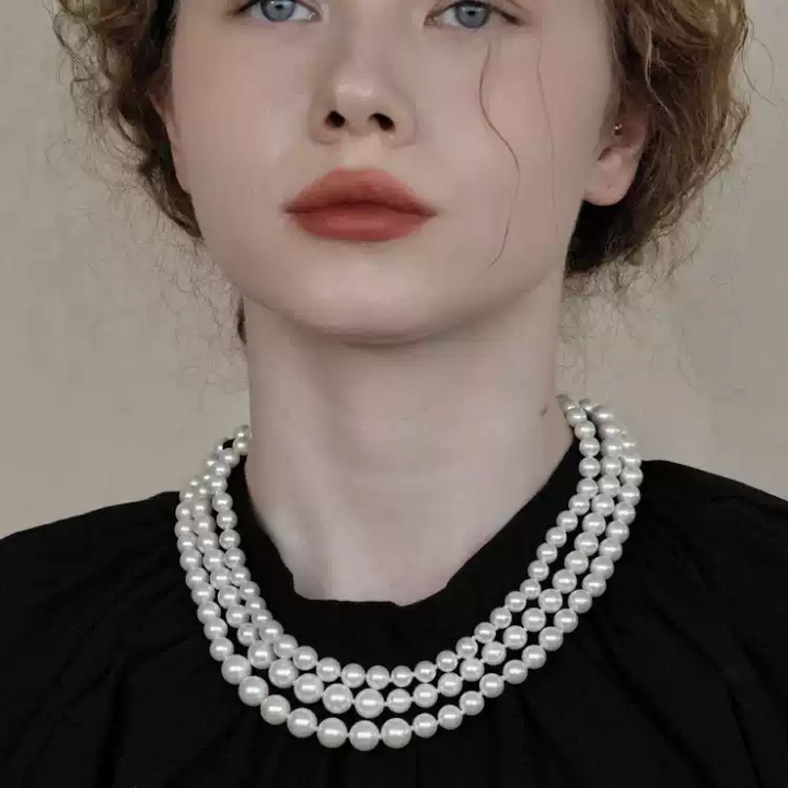 Legacy of Grace – Handmade Triple Strand Pearl Necklace – A Queen’s Life
