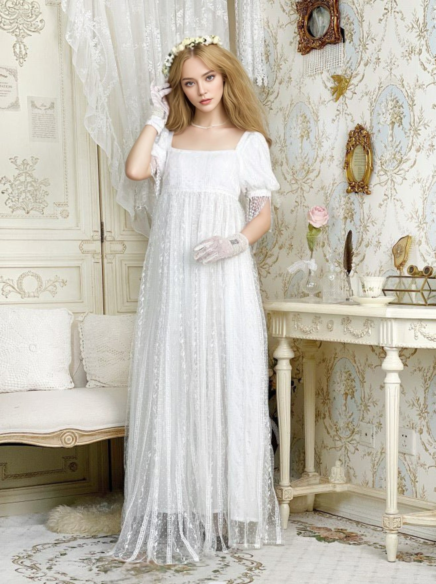 empire style gown