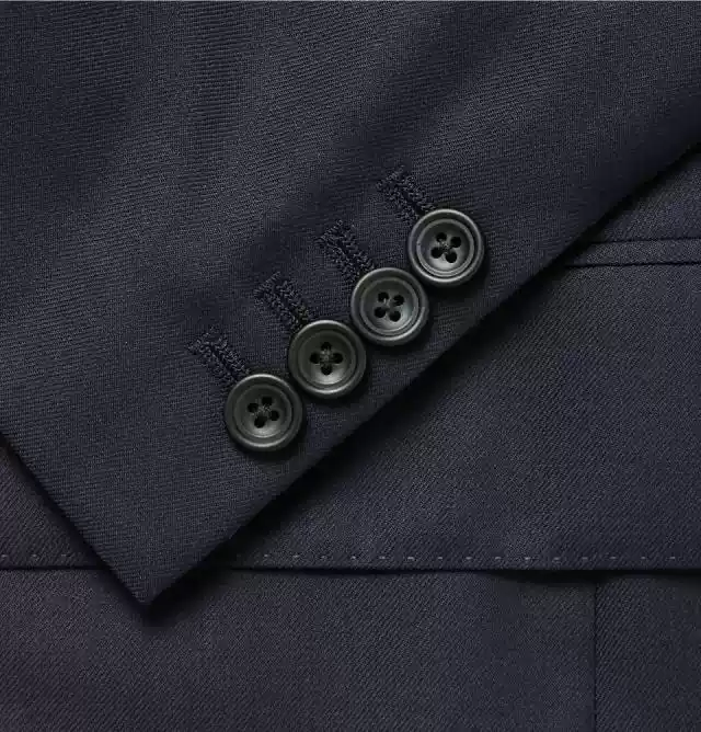 Black Double Breasted Blazer with Peak Lapel – Men's Woolen Blazer Plus Size