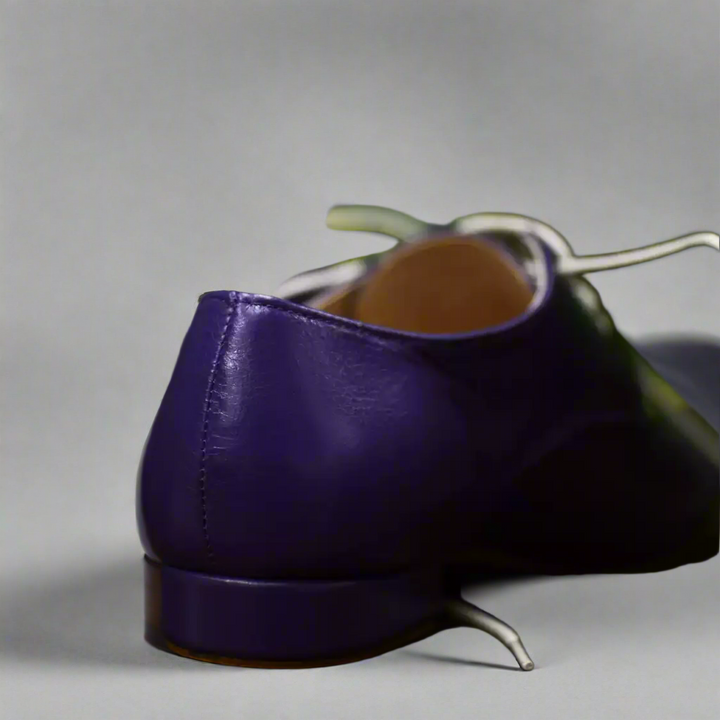 Handmade Tango Cowhide Leather Navy Shoes Mens with Lambskin Leather - Men's Ballroom Shoes