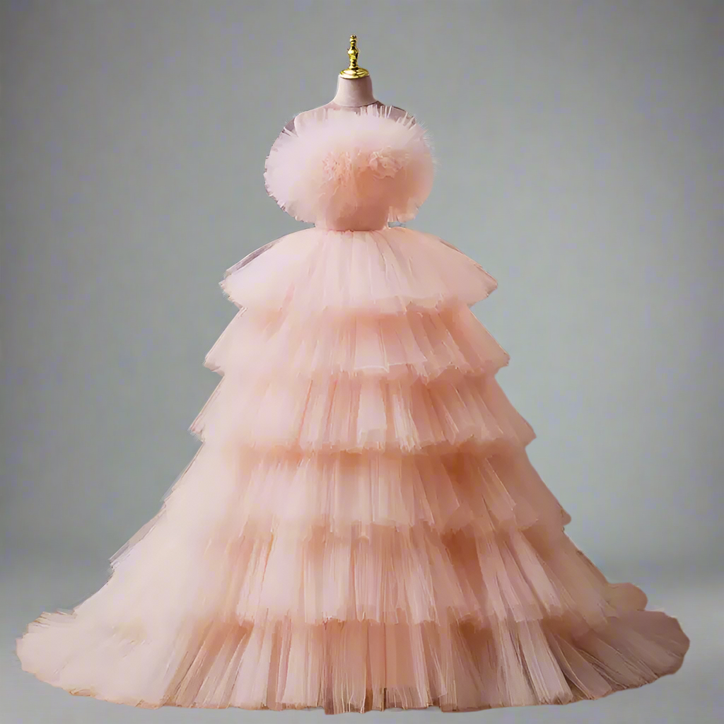 Pink Fairy Inspired Wedding Dresses with Corset Back - Layered Tulle R WonderlandByLilian Pink Fairy Inspired Wedding Dresses with Corset Back - Layered Tulle R WonderlandByLilian
