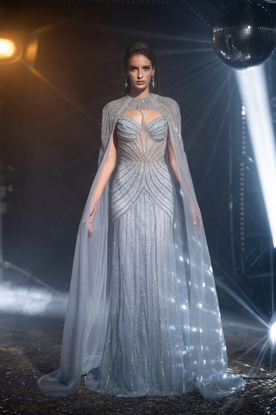 Elegantes Champagner-Gold Pailletten Abendkleid - Glitzerndes One-Shoulder Kleid - Hübsches Paillettenkleid für besondere Anlässe Plus Size