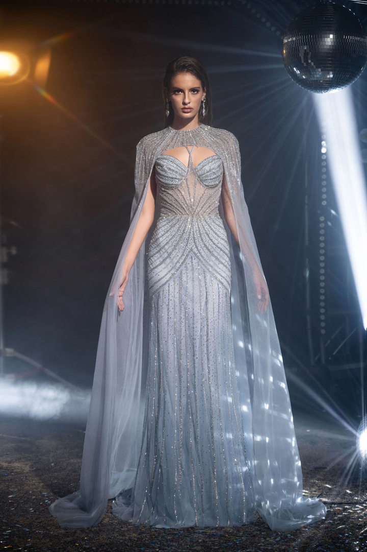 Elegantes Champagner-Gold Pailletten Abendkleid - Glitzerndes One-Shoulder Kleid - Hübsches Paillettenkleid für besondere Anlässe Plus Size