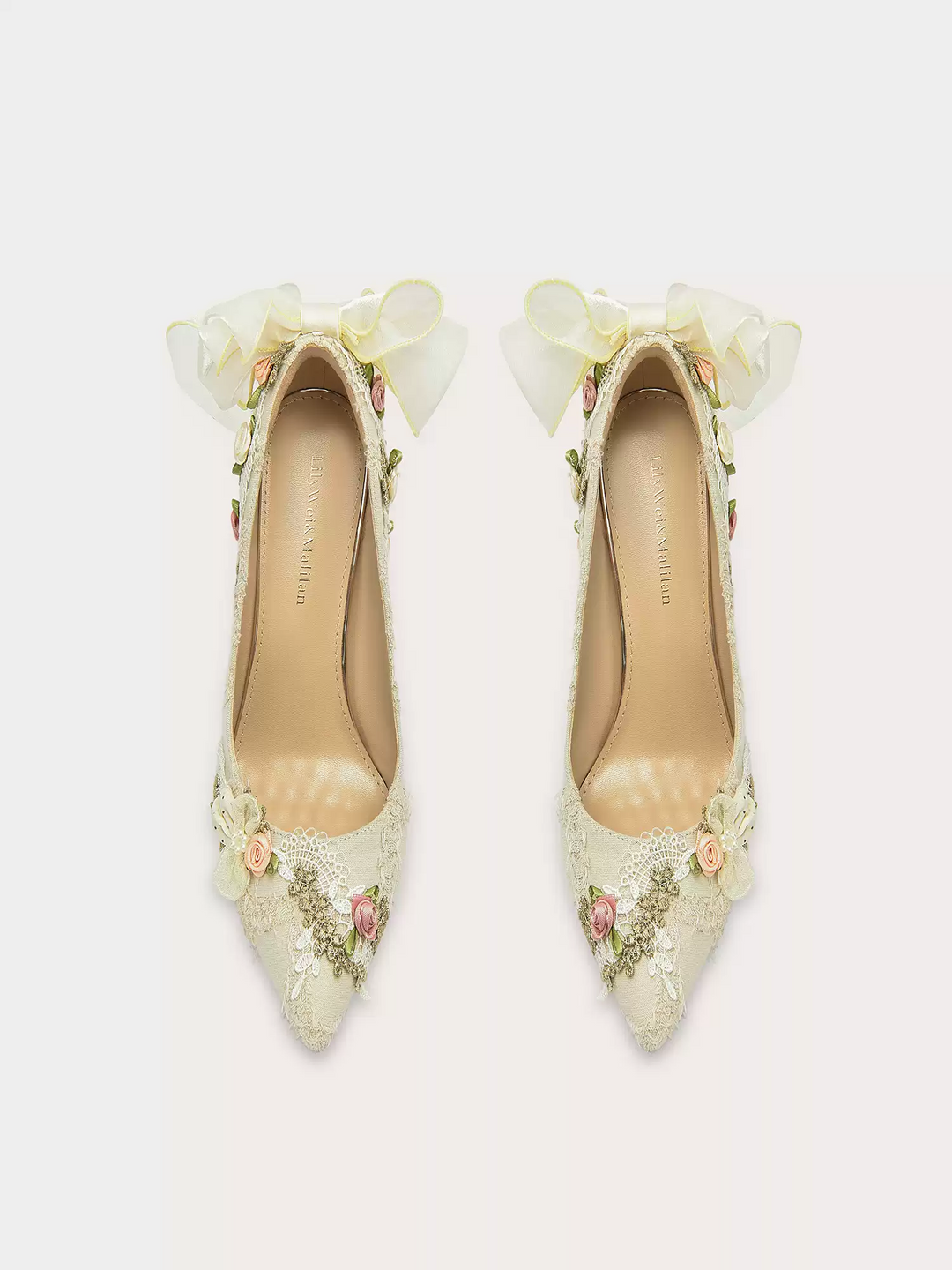Lolita Vintage Lace High Heels with Stiletto Design  Bridal Shoes