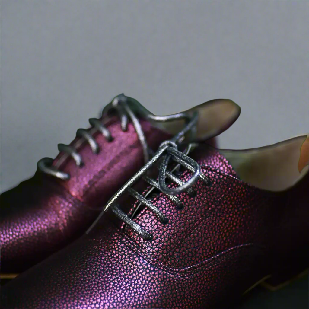 Handmade Tango Cowhide Leather Men's Burgundy Men's Shoes Soft Soles with Lace-up Design and Square Toe