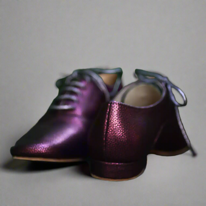 Handmade Tango Cowhide Leather Men's Burgundy Men's Shoes Soft Soles with Lace-up Design and Square Toe
