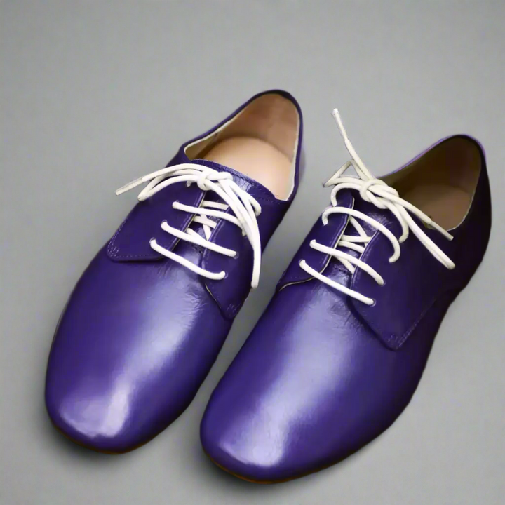 Handmade Tango Cowhide Leather Navy Shoes Mens with Lambskin Leather - Men's Ballroom Shoes