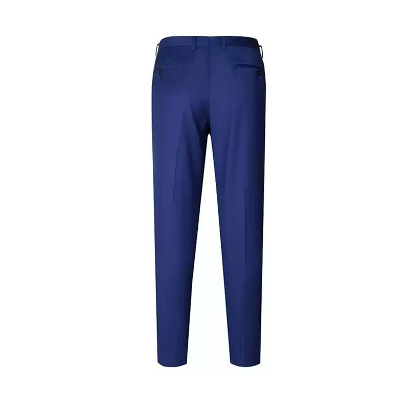 Royal Blue Wool Blazer Mens with Two Button Design – Men Double Breasted Blazer Plus Size