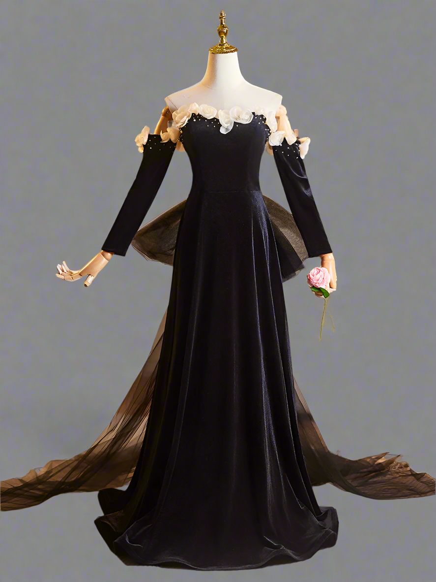 black evening dress with accessories How to Accessorize Elegant Black Evening Dresses