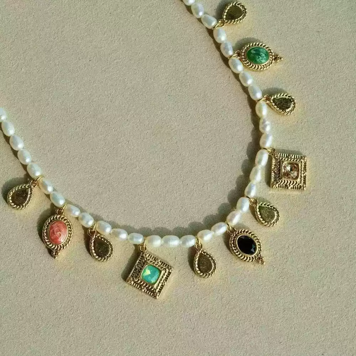 Whispers of Emma – Handmade Freshwater Pearl Charm Necklace – Emma's Fantasy