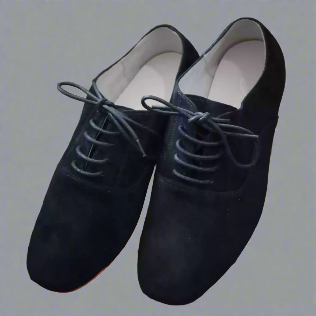 Handmade Tango Cowhide Leather Burgundy Lace-Up Men's Dress Shoes with Square Toe Design