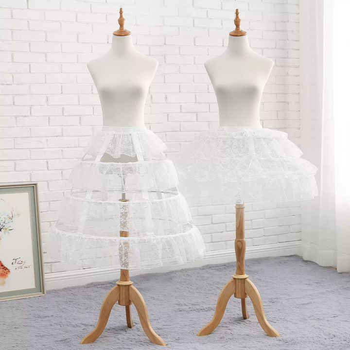 Summer Hollow Lace Lolita Fishbone Petticoat
