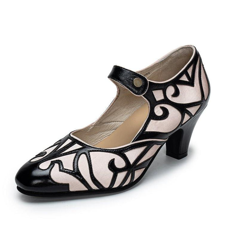 1920s Style Art Deco Mary Jane Heels - WonderlandByLilian