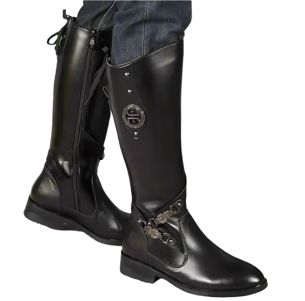 Handmade Men’s Leather Boots - Regency Era Men Boots in Sharp Pointed Toe Design