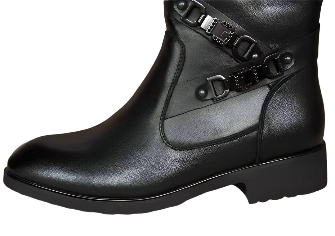 Handmade Men’s Leather Boots - Regency Era Men Boots in Sharp Pointed Toe Design