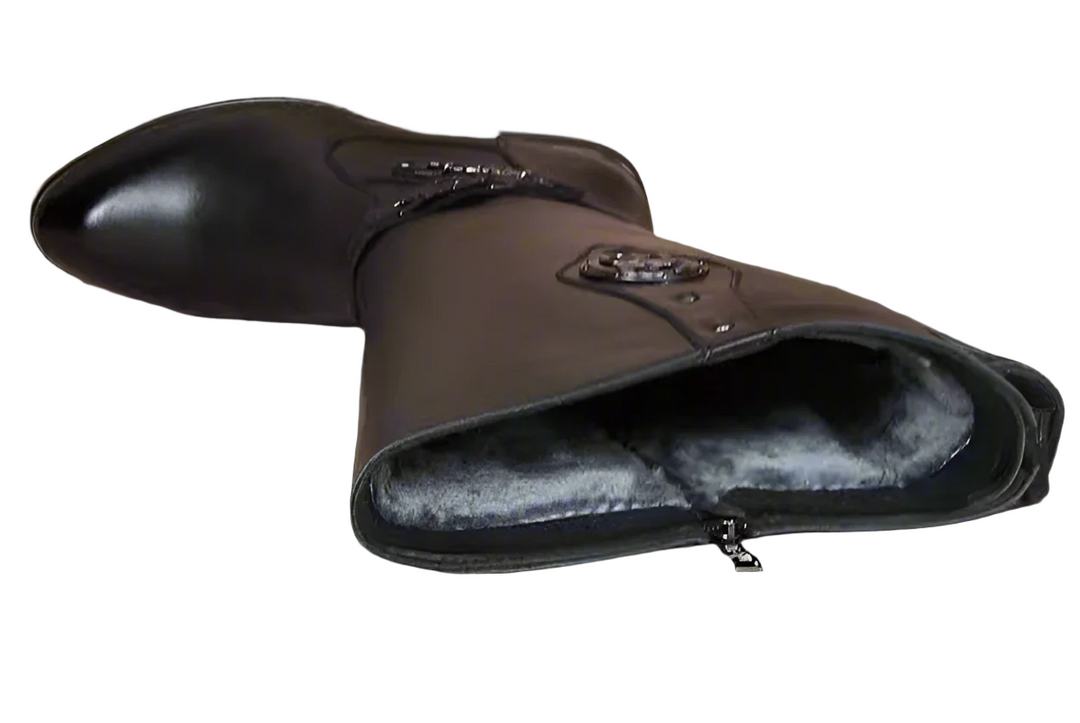 Handmade Men’s Leather Boots - Regency Era Men Boots in Sharp Pointed Toe Design