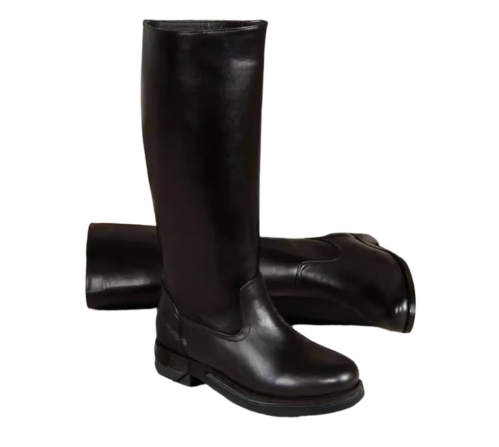 Handmade Regency Era Men Boots – Rococo Baroque Style with Bridgestone Leather and Round Toe