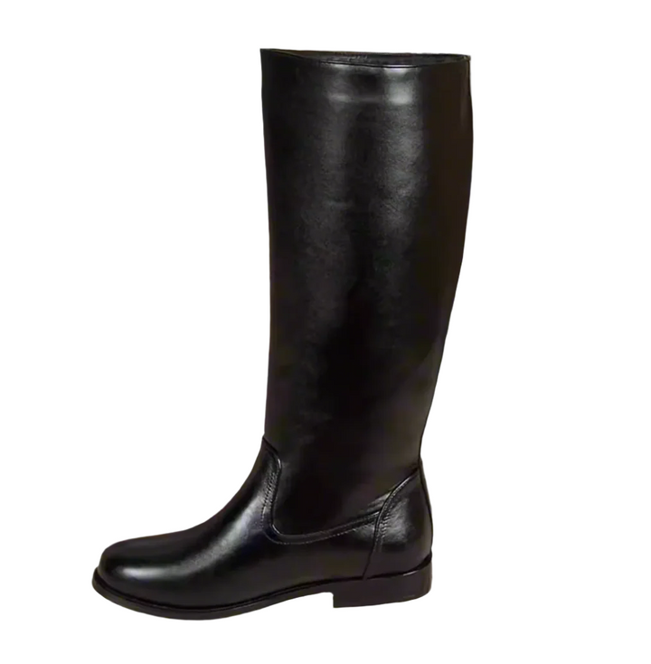 Handmade Regency Era Men Boots – Rococo Baroque Style with Bridgestone Leather and Round Toe