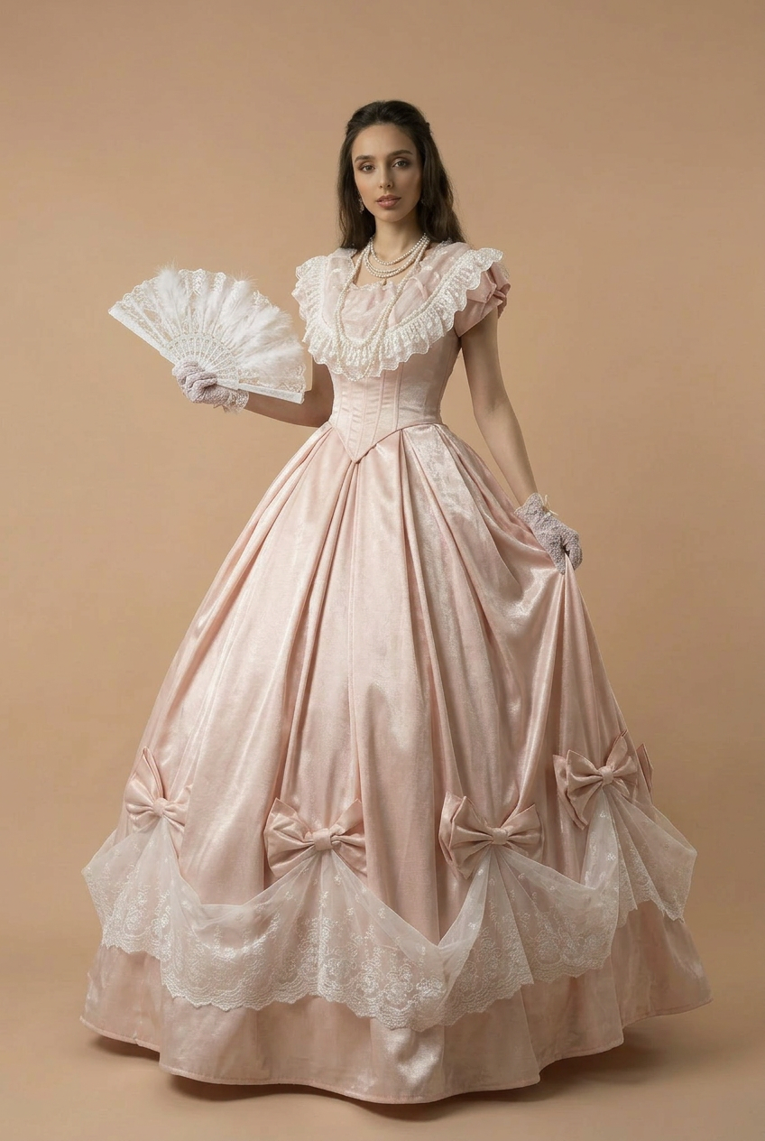 belle elegant dress BELLE is a bold yet elegant gown featuring a sculpted corset and dramatic puffed sleeves that create a striking couture silhouette. A soft, flowing skirt balances the look with grace and