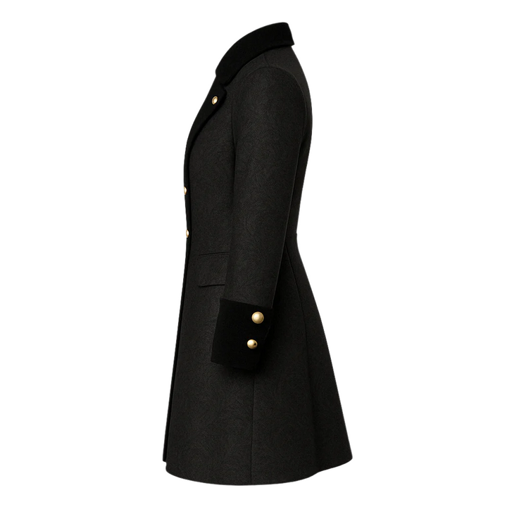 BRIDGERTON REGENCY MENS COSTUME - BLACK VELVT JACQUARD TAILCOAT TUXEDO- Plus Size