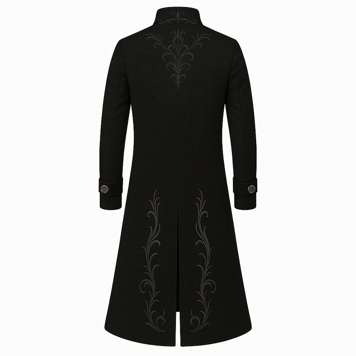 Gothic Black Punk Jacket Outerwear For Men - Halloween Cosplay Costume -Plus Size
