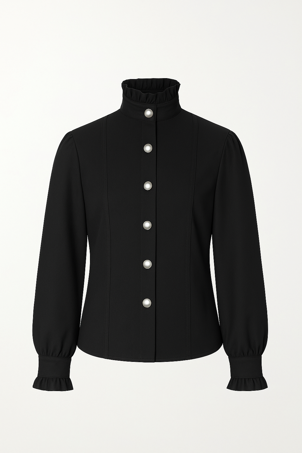 Regency Style Bridgerton Men's Long Sleeve Shirt-Plus Size