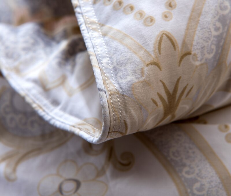 Ornate Printed Goose Down Comforter – Rafia Cotton Blend
