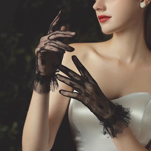 Black Evening Gloves