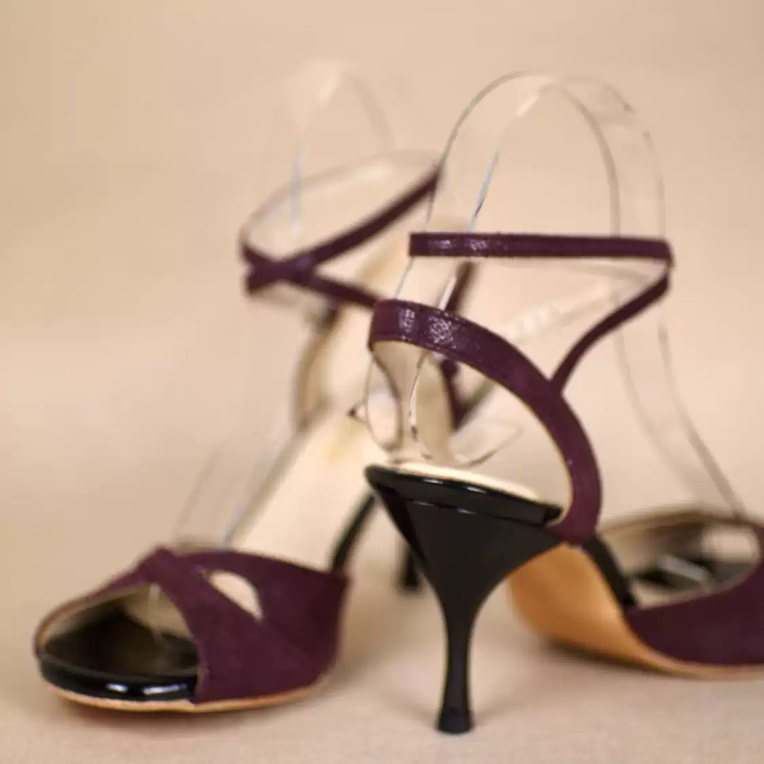 Crimson Reverie – Handmade Limited Edition Leather Tango Heels