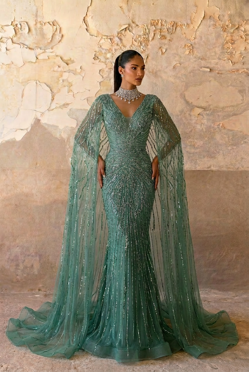 mint flowy dress Ella Maxi Dress - Mint Green main image 0