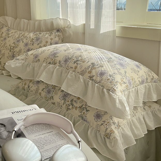 Cottage Style Cotton Floral Bedding Set - WonderlandByLilian