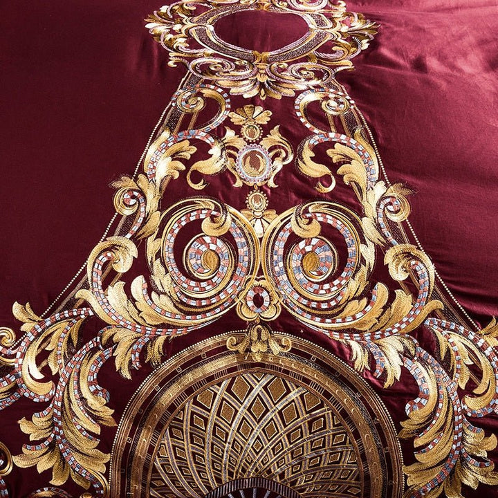 ELIZABETH DUVET COVER & SHAMS EGYPTIAN COTTON 1000TC - WonderlandByLilian
