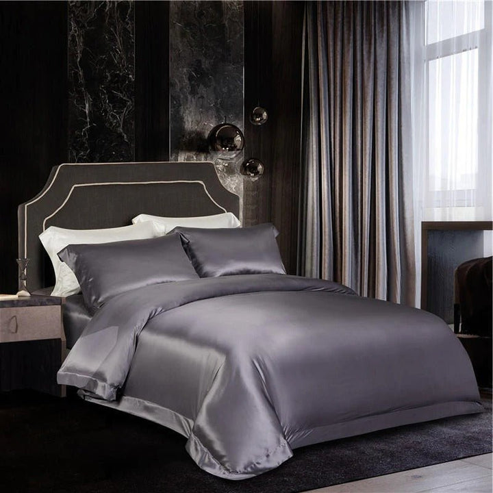 Eloise Quartz Luxury Pure Mulberry Silk Bedding Set - WonderlandByLilian