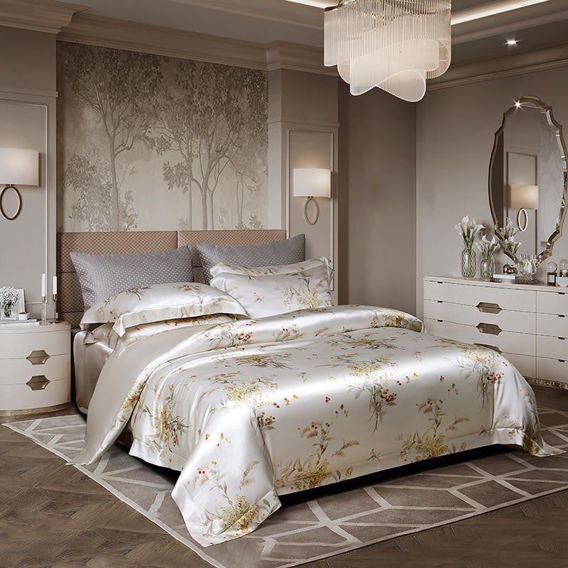 Klara Luxury Pure Mulberry Silk Bedding Set - WonderlandByLilian