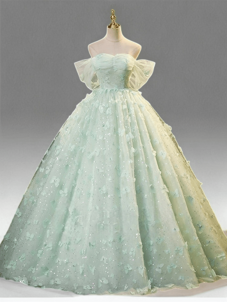 beautiful mint green dress Roseate Strapless Maxi Dress in Mint Green – Elliatt