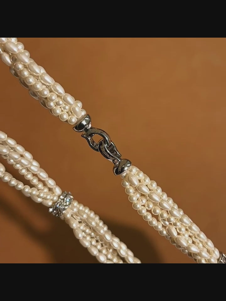 Legacy of Grace – Handmade Triple Strand Pearl Necklace – A Queen’s Life