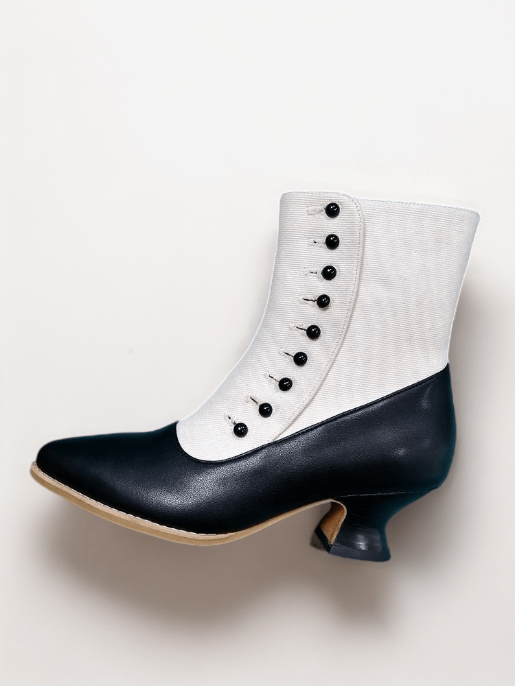 Vintage Victorian Buttoned Ankle Boots - Regency Era Inspired - WonderlandByLilian