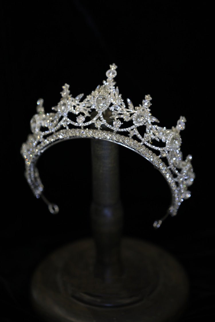 Crown Vintage Gold And Silver Bridal Head Piece With Sparkling Rhinestones - WonderlandByLilian