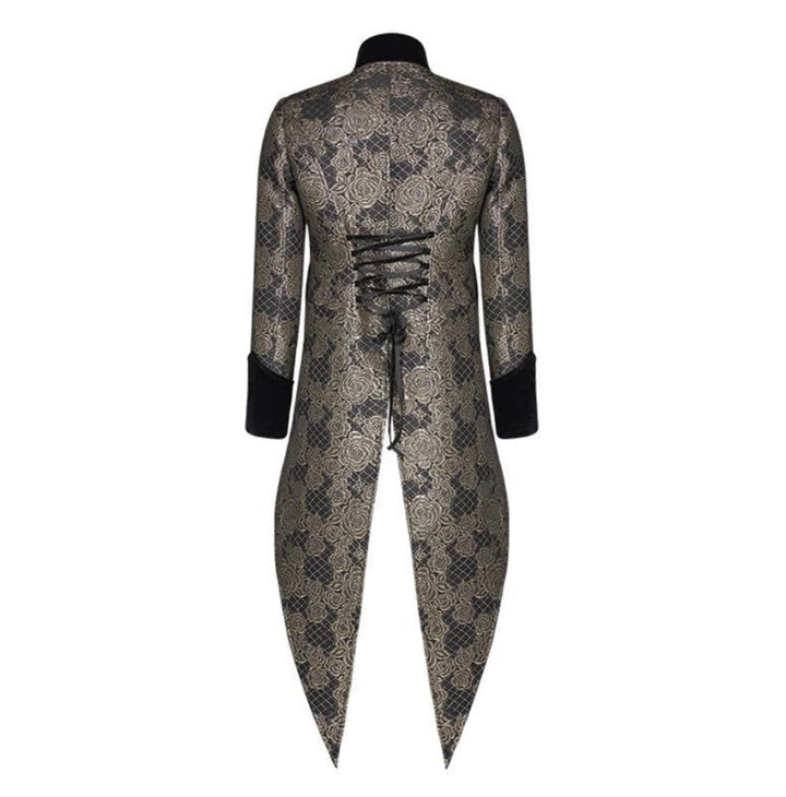 GOTHIC TUXEDO - BRIDGERTON JACQUARD MENS SUIT - REGENCY MEN'S BLACK COAT -VINTAGE INSPIRED MENS COSTUME- PLUS SIZE - WonderlandByLilian