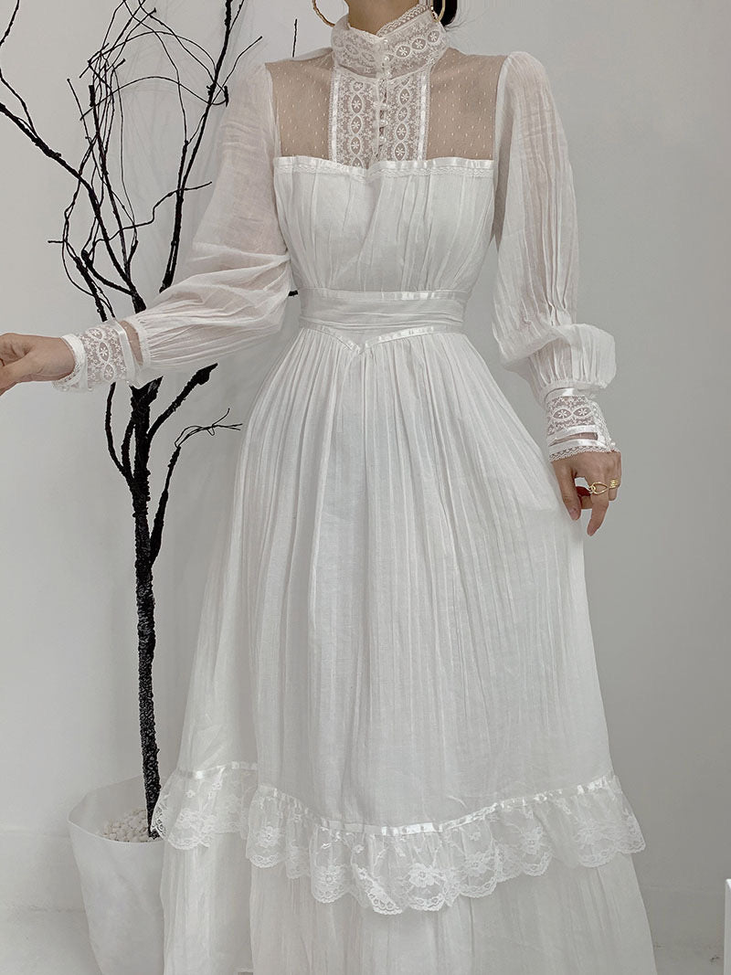 Gunne Sax White Lace Wedding Dress