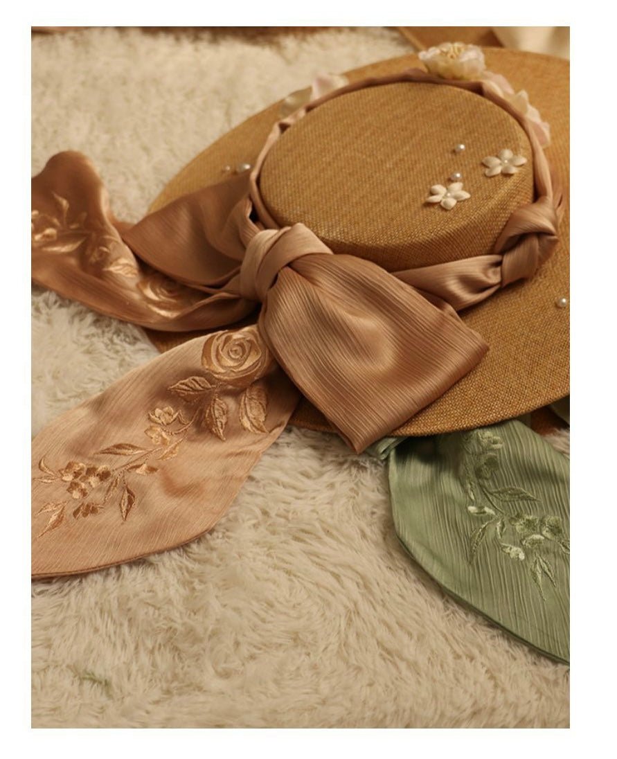 Handmade Regency Era Bonnet - Beautiful Vintage Hat Design Matching With Bridgerton Dress - WonderlandByLilian