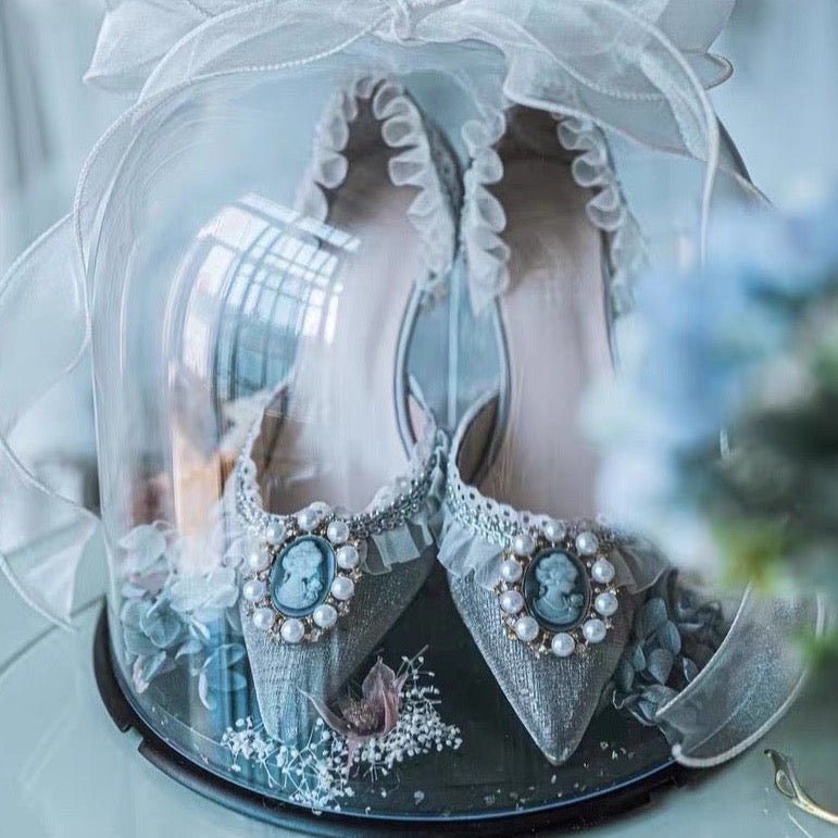 Cinderella Glass Slipper Wedding Heels 