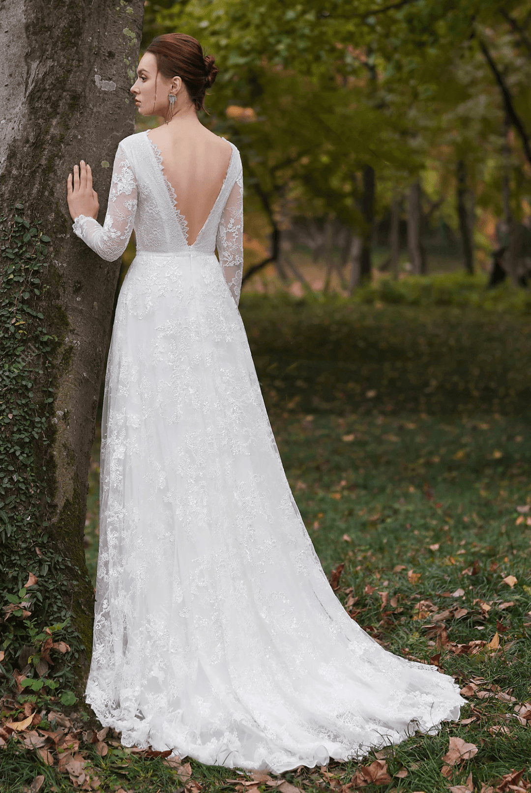 Ripple Patterned Boho Sheath Light Ivory Spaghetti Straps Sweetheart Lace Wedding Dress - Plus Size - WonderlandByLilian