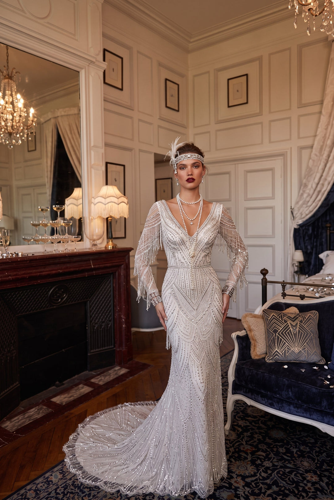 Gatsby Wedding Dresses & Evening Gowns | Vintage Art Deco Gowns