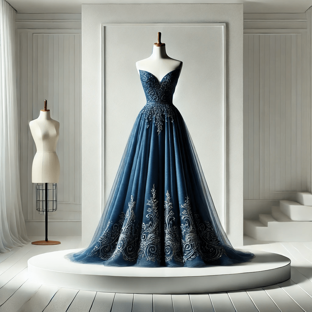 Blue Wedding Dress - WonderlandByLilian